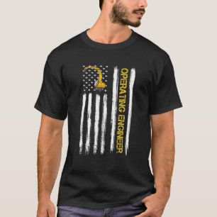 Betriebsingenieur der US-amerikanischen Flaggentec T-Shirt