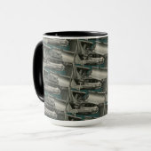 Betriebsingenieur für Vintage Bulldozer-Kunstausrü Tasse (Vorderseite Links)