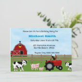 Betriebsinhaber Einladung zum Geburtstag (Stehend Vorderseite)