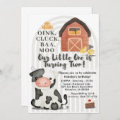 Betriebsinhaber Einladung zum Geburtstag | Barnyar (Vorne/Hinten)