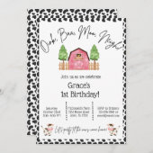 Betriebsinhaber Einladung zum Geburtstag - Kuhdruc (Vorne/Hinten)