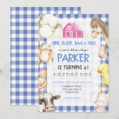 Betriebsinhaber zum Geburtstag Einladung (Vorne/Hinten)