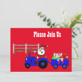 Betriebskanzlei mit Vorlage für die Party Einladun (Stehend Vorderseite)