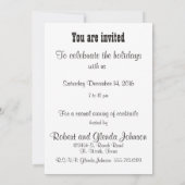 Betriebskanzlei mit Vorlage für die Party Einladun (Rückseite)