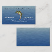 Betriebskarte des Fischereileitfadens Visitenkarte (Vorne/Hinten)