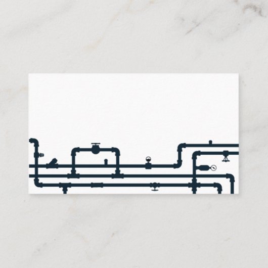 Betriebskarte für Installateure und Installateure Visitenkarte (Rückseite)