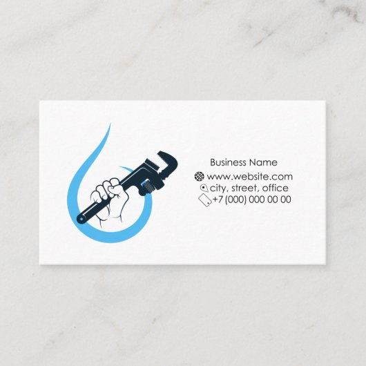 Betriebskarte für Installateure und Installateure Visitenkarte (Vorderseite)