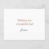 Betriebskarte jederzeit postkarte (Rückseite)