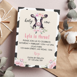 Betriebskühe zum Geburtstag Einladung