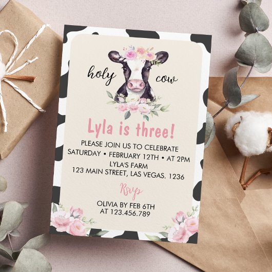 Betriebskühe zum Geburtstag Einladung