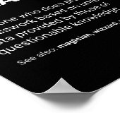 Betriebsleiter Funny Definition Poster (Ecke)