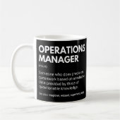 Betriebsleiter Funny Work Definition Kaffeetasse (Links)