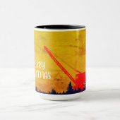 BETRIEBSMINEER MERRY CHRISTMAS ART RED YELLOW TASSE (Zentrum)