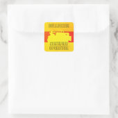 BETRIEBSMOTOR BULLDOZER-ZERTIFIZIERT SÜDWEST QUADRATISCHER AUFKLEBER (Tasche)