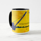 BETRIEBSMOTOR EISFISCHEREIBETREIBER KUNST TASSE (Vorderseite Links)