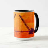 BETRIEBSMOTOR EISFISCHEREIBETREIBER KUNST TASSE (VorderseiteRechts)