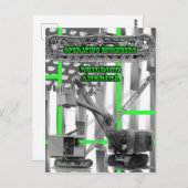 BETRIEBSMOTORBETREIBER MIT BETRIEBSKRAFTFAHRZEUG V POSTKARTE (Vorne/Hinten)