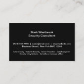 Betriebssicherheitsdienst Visitenkarte (Rückseite)