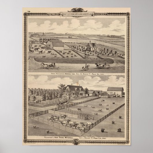 Betriebssitz I Lee & Wohnsitz von T Mitchell Poster (Vorne)