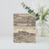 Betriebssitz I Lee & Wohnsitz von T Mitchell Postkarte (Stehend Vorderseite)