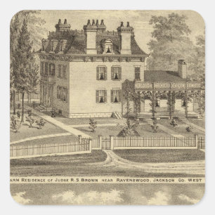 Betriebssitz von Richter RS Brown Quadratischer Aufkleber