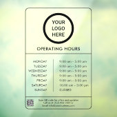 Betriebsstunden für Berufliche Firmenlogos Fensteraufkleber (Blatt 3)