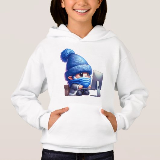 Betriebssystem am Computer Hoodie (Vorderseite)