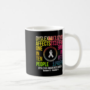Betrifft einen von zehn Personen - Dyslexie Kaffeetasse