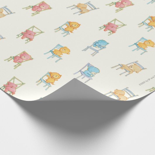 Betrifft Stuhl-Muster Geschenkpapier (Ecke)