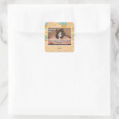 Betroffene Kitty Quadratischer Aufkleber (Tasche)