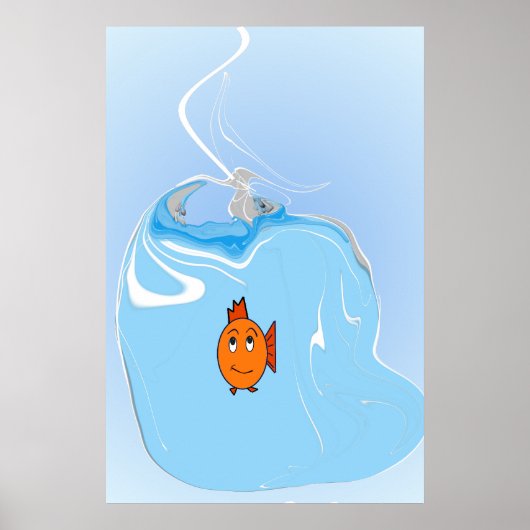 Betroffener Fisch Poster (Vorne)