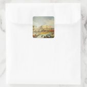 Betrothal der Venezianischen Doge Quadratischer Aufkleber (Tasche)