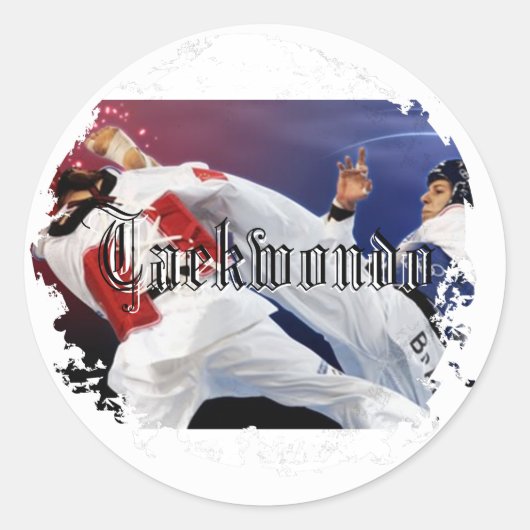 Betrübt in der Runde der Etiketts Runder Aufkleber (Vorderseite)