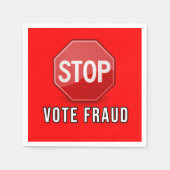 Betrug bei der Abstimmung beenden Serviette (Vorderseite)