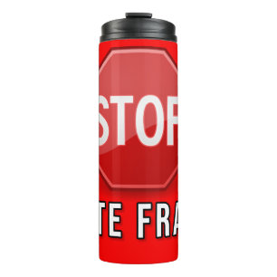 Betrug bei der Abstimmung beenden Thermosbecher