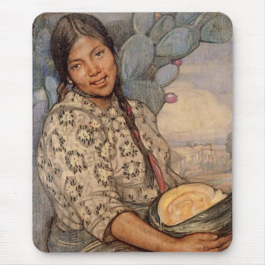 Betrug Calabaza Mousepad Saturnino Herran Mujer (Vorne)