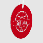 Betrügen Sie See-Minnesota-Anker, Paddelstadt und Ornament (Vorderseite)