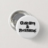 Betrüger und Probleme Button (Vorne & Hinten)