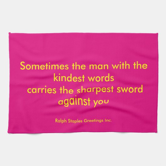 Betrügerin Küchentuch (Horizontal)