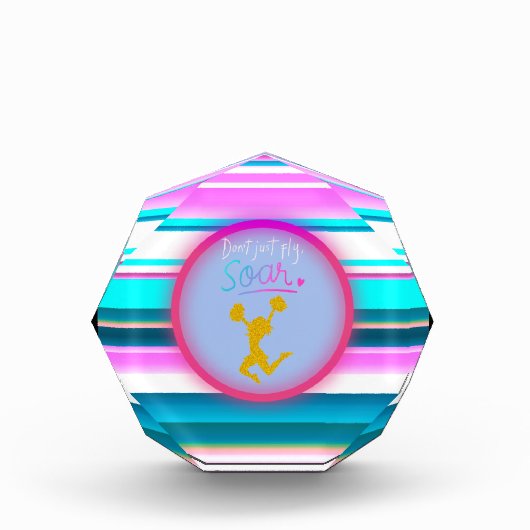 Betrügerische Streifen "Don't Just Fly, Soar" Fotoblock (Vorderseite)
