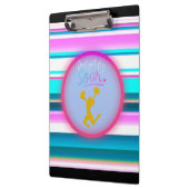 Betrügerische Streifen "Don't Just Fly, Soar" Klemmbrett (Links)