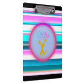 Betrügerische Streifen "Don't Just Fly, Soar" Klemmbrett (Rechts)