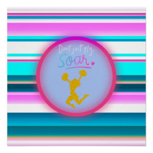 Betrügerische Streifen "Don't Just Fly, Soar" Poster
