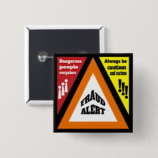 Betrugswarnung Button (Vorne & Hinten)