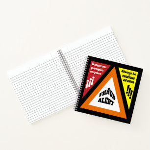Betrugswarnung Notizblock