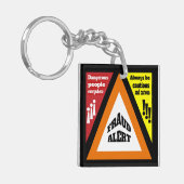 Betrugswarnung Schlüsselanhänger (Vorderseite links)