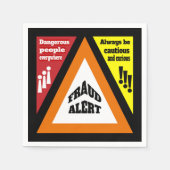 Betrugswarnung Serviette (Vorderseite)