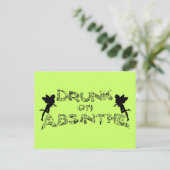 Betrunken auf Absinthe Postkarte (Stehend Vorderseite)