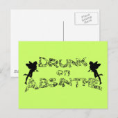 Betrunken auf Absinthe Postkarte (Vorne/Hinten)