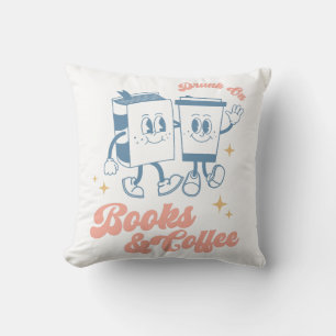 Betrunken auf Büchern und Kaffee Kissen